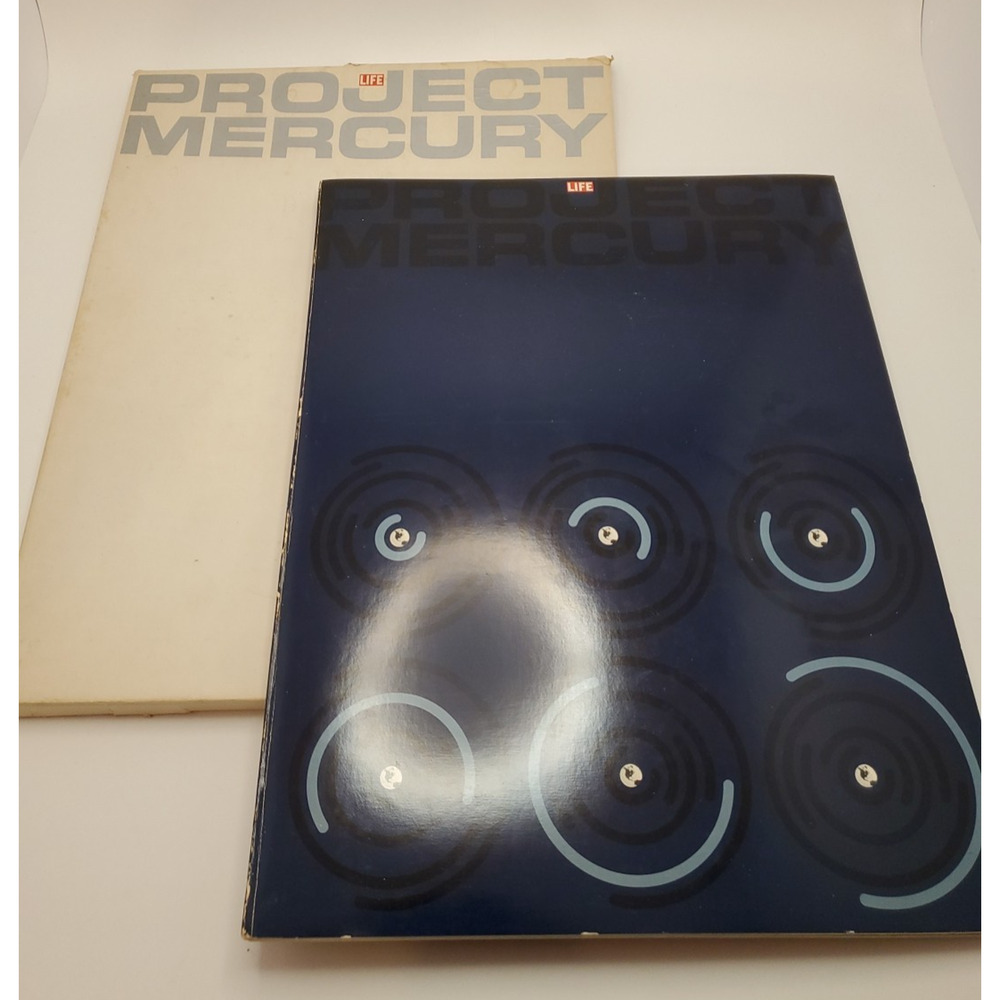 1964 Time Life Magazine Project Mercury Picture Book W/ Slip Cover 60 Yrs Old VG